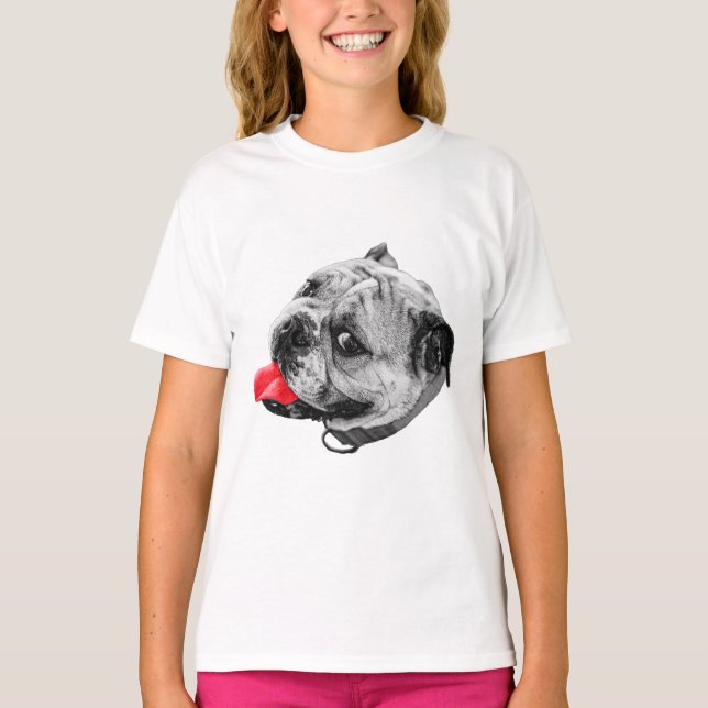 Camiseta Sorriso de Explosão de Cor (Frente)