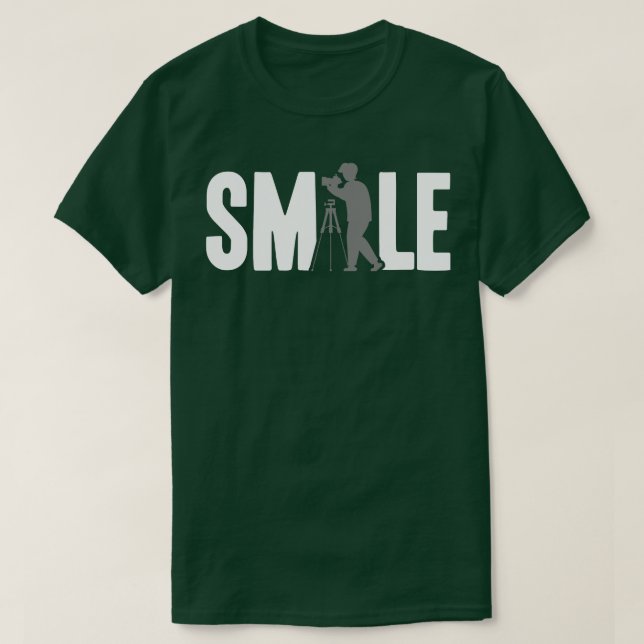Camiseta Sorriso de fotografia (Frente do Design)