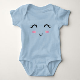 Camiseta Sorriso de Garota Kawaii Bonita