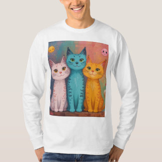 Camiseta sorriso de gatos