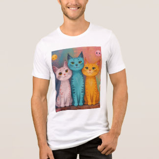 Camiseta sorriso de gatos