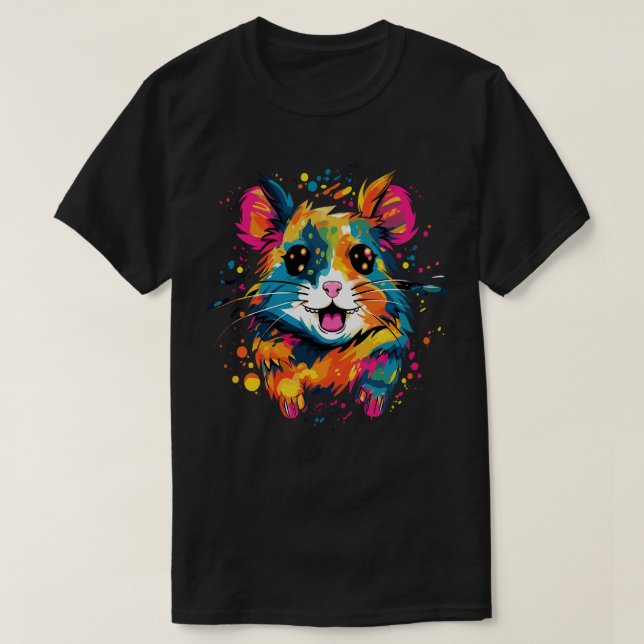 Camiseta Sorriso de Hamster (Frente do Design)