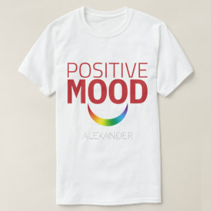 Camiseta Sorriso de humor positivo Red Rainbow GAY LGBT Den