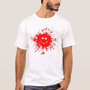 Camiseta Sorriso de Pintor Vermelho Mês de Humor Nacional