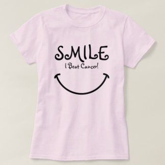Camiseta Sorriso, eu bati o cancer