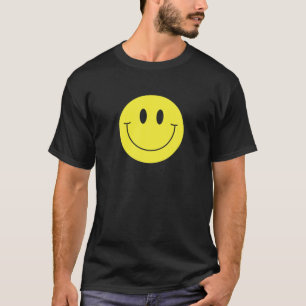 Camiseta Sorriso Feliz de Smiley face Amarelo Smili