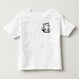 Camiseta Sorriso Gatinho Delight Toddler Fine Jersey T-Shir