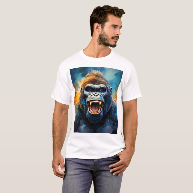 Camiseta Sorriso Gorila (Frente Completa)