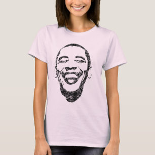 Camiseta Sorriso infeccioso Obama Sleave longo T
