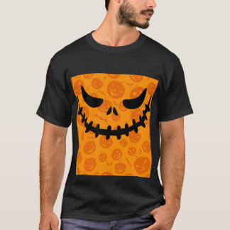 Camiseta Sorriso Jack O'Lantern Face Tee do Dia das Bruxas
