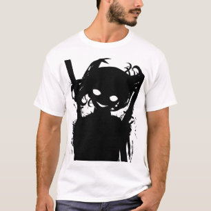 Camiseta Sorriso Malicioso: Anime Sinistro com Olhos Brilha