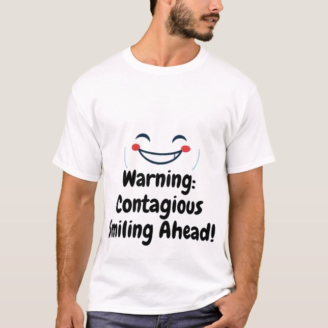 Camiseta Sorriso Minimalista Feliz (Frente)