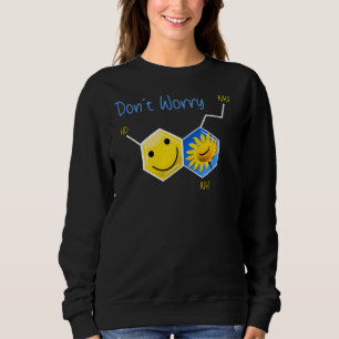 Camiseta Sorriso Molécula de Serotonina Não se preocupe Fel