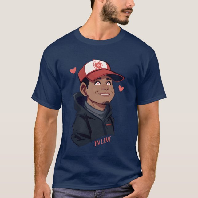 Camiseta Sorriso no amor engraçado (Frente)