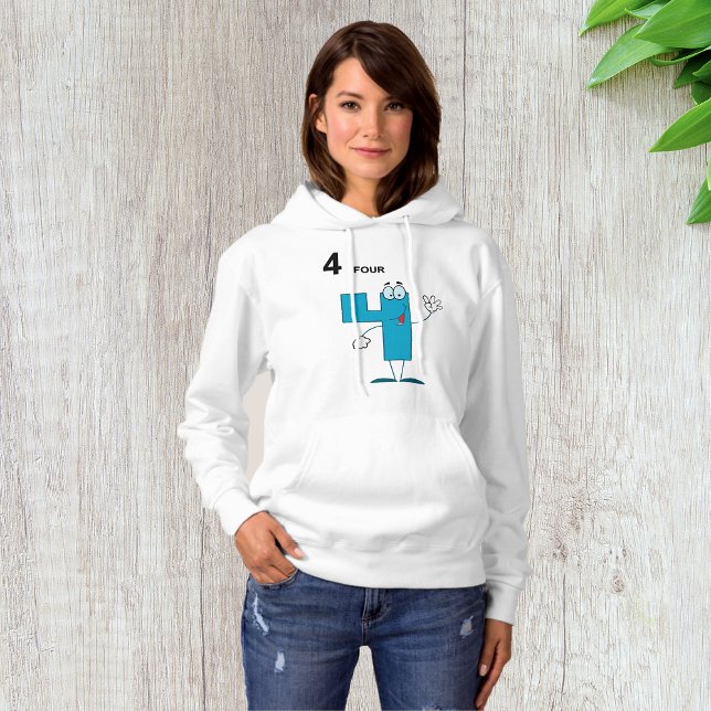 Camiseta Sorriso Número 4 Mulher Hoodie (Criador carregado)