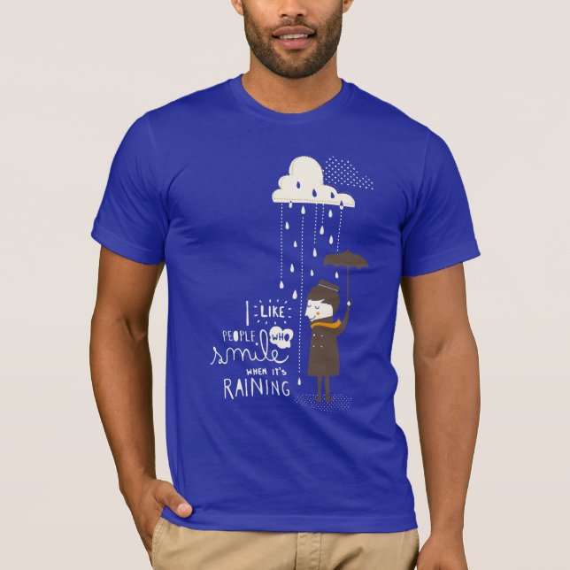 Camiseta sorriso quando seu chover (Frente)