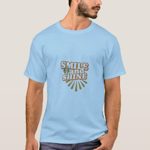 Camiseta "Sorriso Traz Brilho" Camisa-T Inspirativa