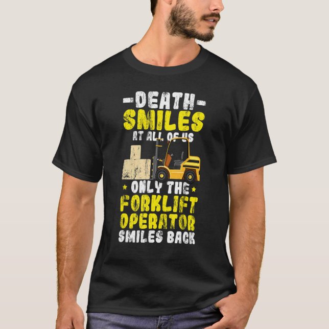 Camiseta Sorrisos de morte em todos nós, Piloto de Maquinar (Frente)
