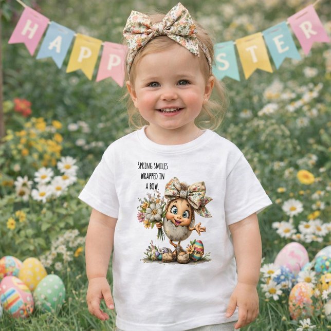 Camiseta Sorrisos de Primavera Embrulhados em um Laço (Criador carregado)