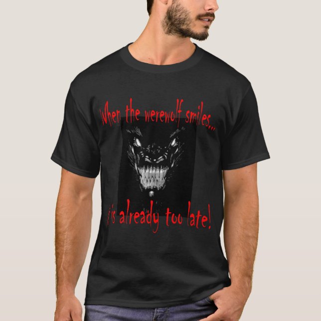 Camiseta Sorrisos do homem-lobo (Frente)