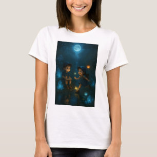 Camiseta Sorrisos Inocentes Sob Céus de Pôr do Sol – Crianç