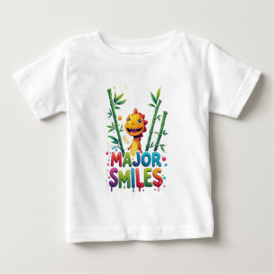 Camiseta Sorrisos Maiores Dinossauro de Desenho Animado Col