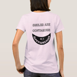 Camiseta Sorrisos são contagiosos - Camisa-T feminina
