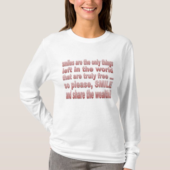 Camiseta Sorrisos são livres (Frente)