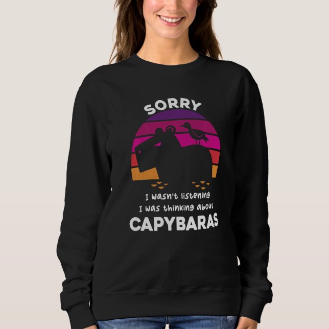 Camiseta Sorry I Was Thinking About Capybaras Rodent Capyba (Frente)