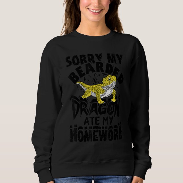 Camiseta Sorry My Bearded Dragon Ate My Homework (Frente)