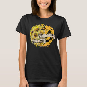 Camiseta Sorta Doce Sorta Flores Spookies Jack O' Lanterna
