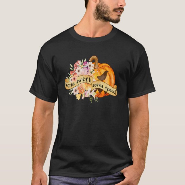 Camiseta Sorta Doce Sorta Flores Spookies Jack O' Lanterna  (Frente)