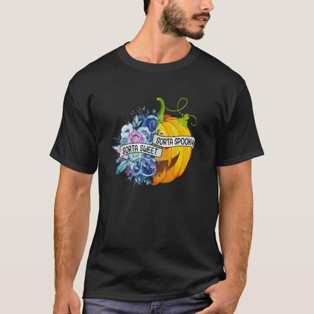 Camiseta Sorta Doce Sorta Flores Spookies Jack O' Lanterna  (Frente)