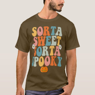 Camiseta Sorta Doce Sorta Spooky Pumpkin Halloween Premium
