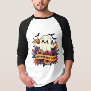 Camiseta Sorta Sweet Sorta Spooky Halloween Ghost Fall Love