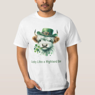 Camiseta Sorte como uma vaca em Highland - Ruas. Dia Desi d