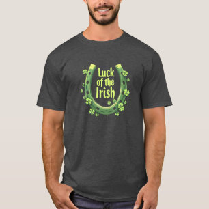 Camiseta Sorte da Design de ferradura irlandesa