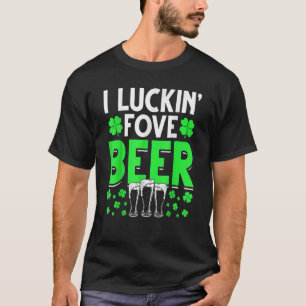 Camiseta Sorte de alimentar Ruas engraçadas de cerveja.