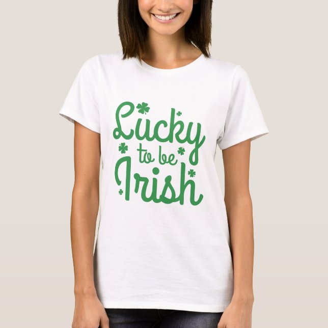 Camiseta Sorte De Ser Irlandês (Frente)
