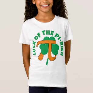 Camiseta SORTE DO Dia de São Patrício RISH Pi Kids.