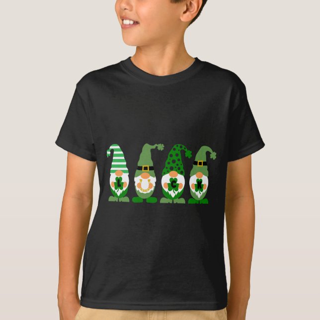 Camiseta Sorte e Shamrocks - Comemorar Ruas. Dia de Patrick (Frente)