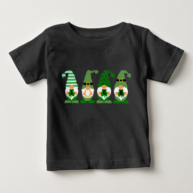 Camiseta Sorte e Shamrocks - Comemorar Ruas. Dia de Patrick (Frente)