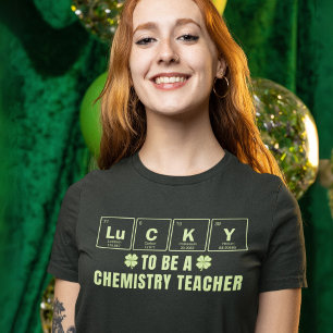 Camiseta Sorte em ser Rua de professor de Química. Dia de P
