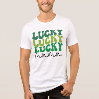 Camiseta Sorte Mãe Retro Dia de São Patrício