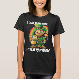 Camiseta sorte para o nosso bebê do arco-íris Leprechaun