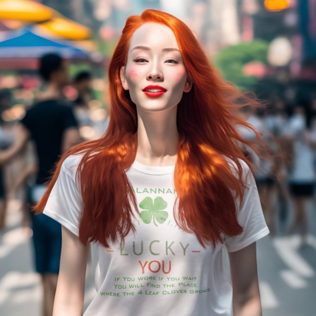 Camiseta Sorte Que Vai Encontrar Onde Cresce 4 Folhas (Criador carregado)