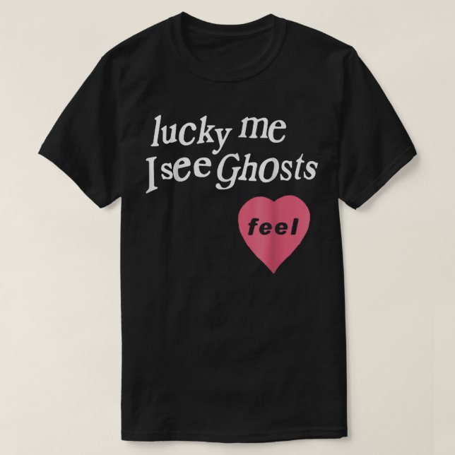 Camiseta Sorte Que Vejo Fantasmas (Frente do Design)