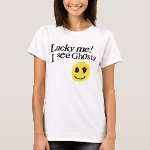 Camiseta Sorte Que Vejo Fantasmas