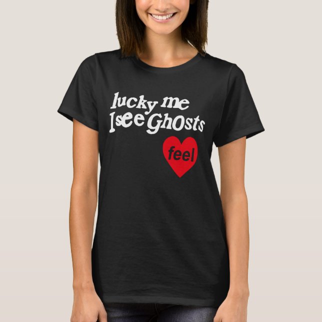Camiseta Sorte Que Vejo Fantasmas (Frente)