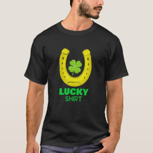 Camiseta Sorte, Rua, ferradura do dia do Patrick, Vestido